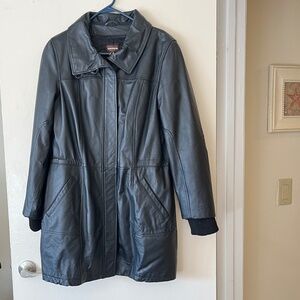 DANIER Black Genuine Leather Jacket/Coat